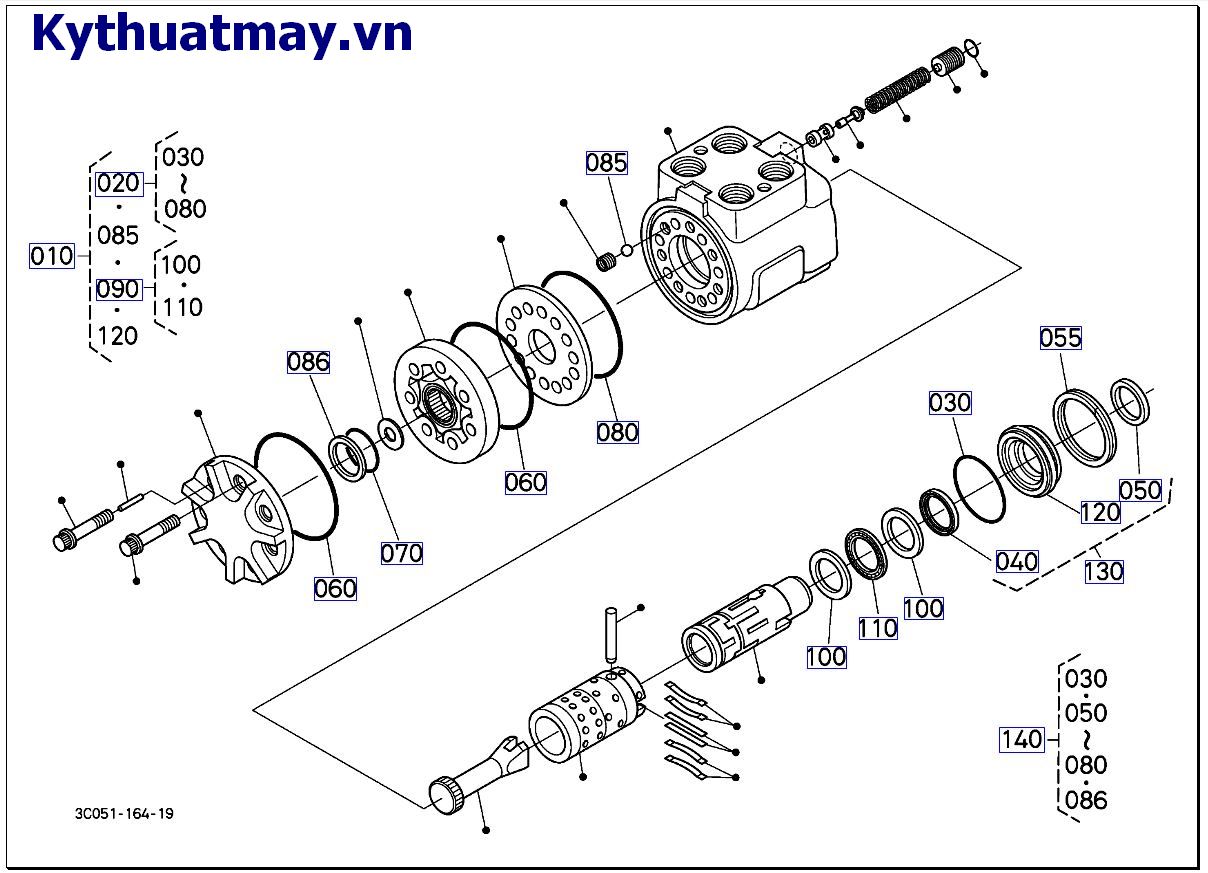 điều khiển hệ thống lái linh kiện ( cũ)  79186 đến 89999